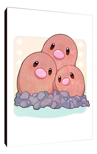 Cuadros Poster Pokemon Dugtrio 15x20 (dto 2)