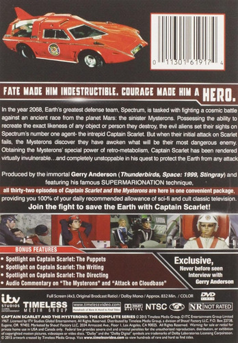 Dvd Captain Scarlet And The Misterons / Sin Subtitulos