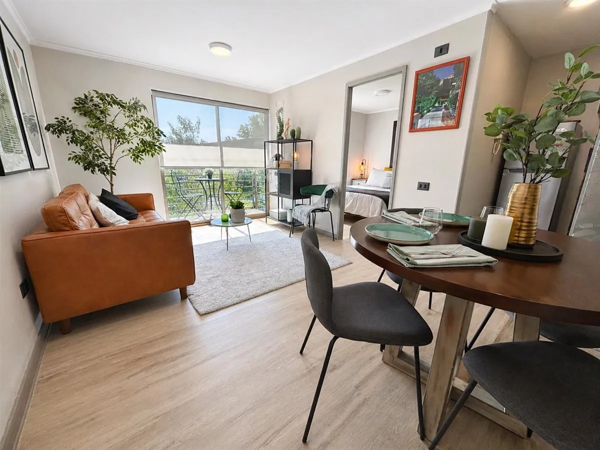 Imagen 5 de 12 de Departamento Arriendo De 1 Dormitorio En Suite Santiago