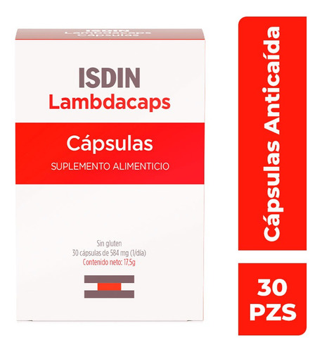 Isdin Lambdacaps Suplemento Alimenticio 30 Cápsulas Sabor Sin sabor