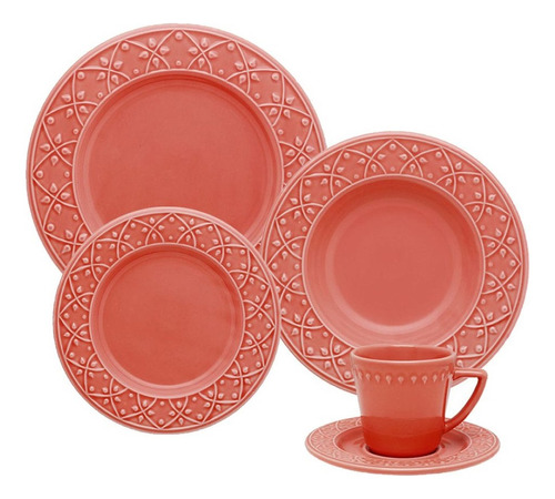 Set De Vajilla 20 Piezas Ceramica Oxford Platos Taza Kuchen