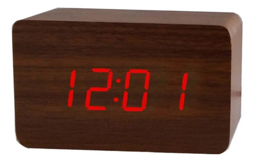 Reloj Despertador Digital Velador Escritorio Con Temperatura