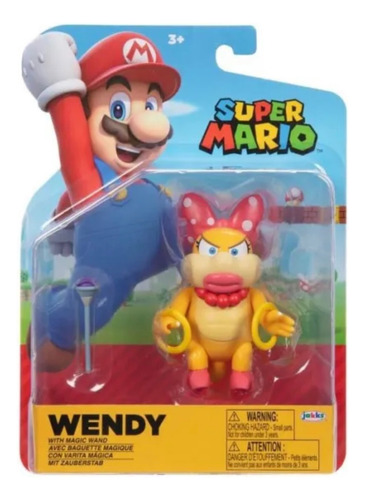 Figura Wendy Super Mario World Of Nintendo 4 Pulgadas Jakks