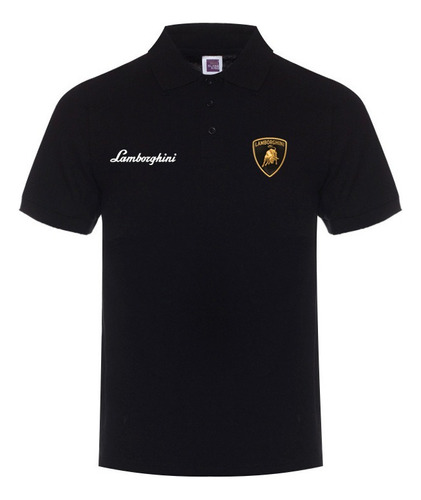 Camiseta De Manga Corta Lamborghini Polo Deportivo De Golf A