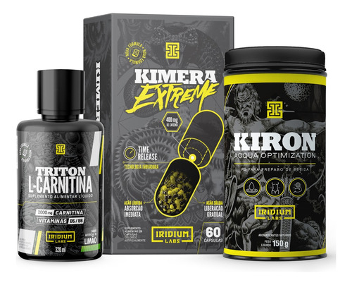 Kit Extreme - Kimera Extreme +kiron Chá + Triton L Carnitina Sabor SABOR NATURAL
