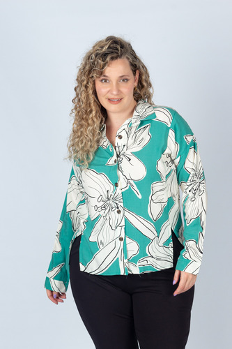 Camisa Oversize De Mujer Onara Moria Estilo Comodidad Talles