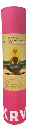  Colchoneta Mat Yoga Pilates 6 Mm Enrollable Eco Fitness Tpe