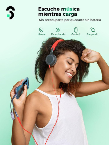 Adaptador De Audífonos Usb C Para Huawei,xiaomi,oppo,tableta Color Plateado