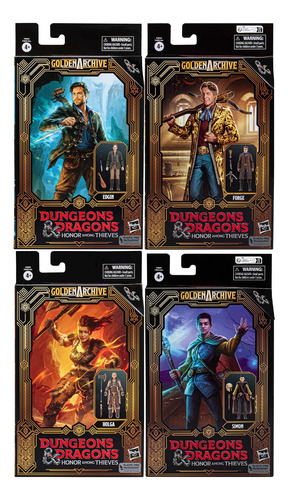 Hasbro Calabozos Y Dragones Set 4 Pzas Edgin Forge Holga Sim