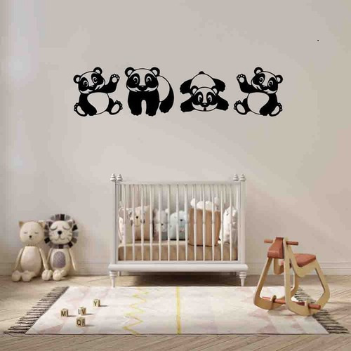Quadro Decorativo Infantil Panda Vazado - Mdf 3mm 002