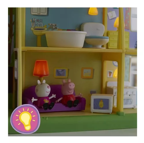 Brinquedo Casinha Peppa Pig Diversao Noite Dia F2188 Hasbro