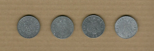 Tercer Reich: 5 Reichspfennig 1943adef Zinc Vf-xf C904