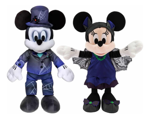 Peluche Mickey Y Minnie Mouse Halloween 2022 Disney Store