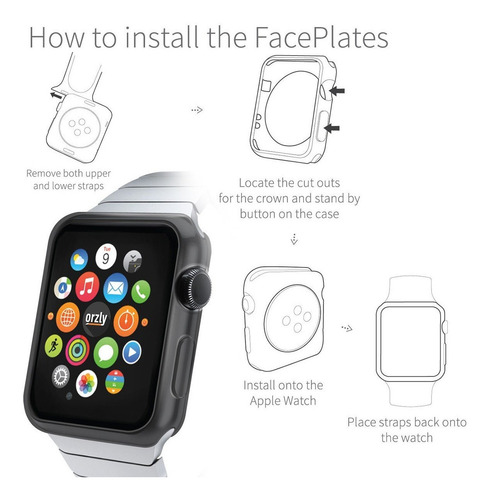 Imagen 5 de 6 de Forro Bumper Case Para Apple Watch iPhone 42mm Varios Modelo