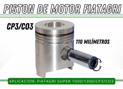 Piston De Motor Fiatagri Cp3 Co3 110mm