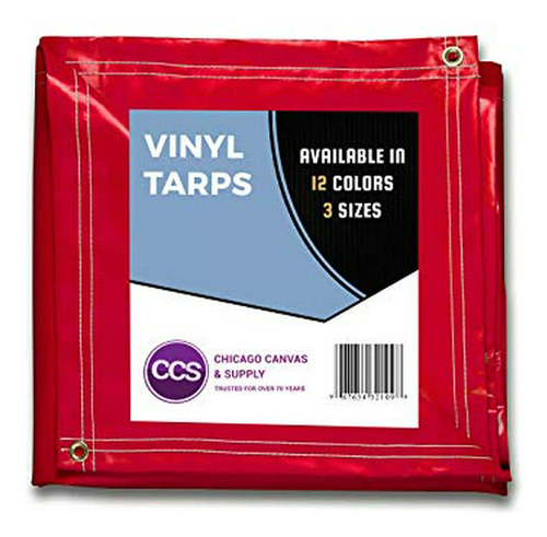 Ccs Chicago Lona Y Suministro Heavy Duty Vinyl Tarp (8 Pies 