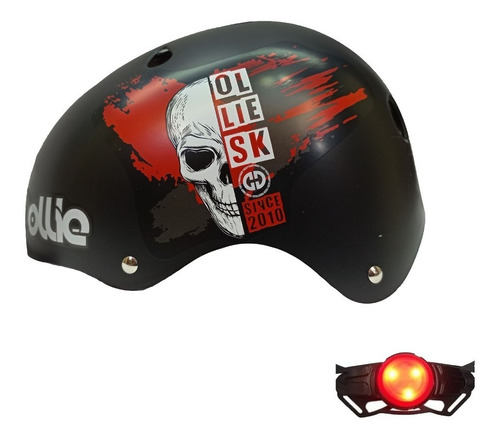 Casco Ollie Skull - Negro | 20278m-d