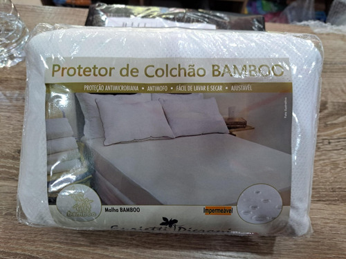 Protetor De Colchão Impermeável Bamboo Solteiro King