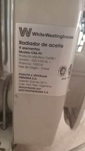 Calefactor Eléctrico Radiador 9 Elementos Gris