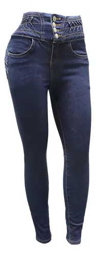 Pantalón Recto Britos Jeans Mujer Azul Magic Pomp - Britos Jeans