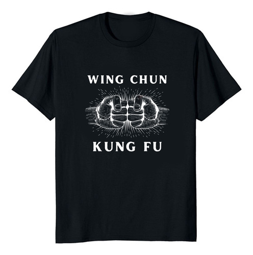 Camiseta Masculina Gráfica De Kung-fu Wing Chun Punch, Prota