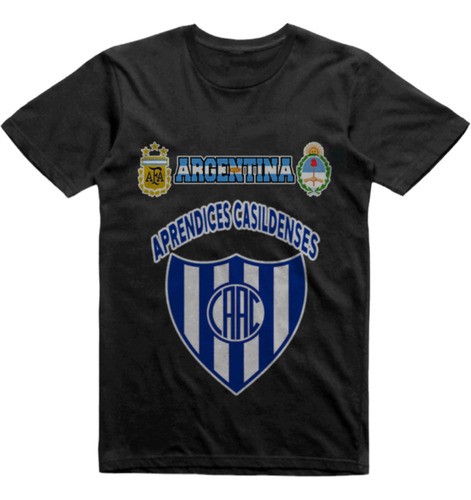 Remera Infantil Negra Aprendices Casildenses Casilda