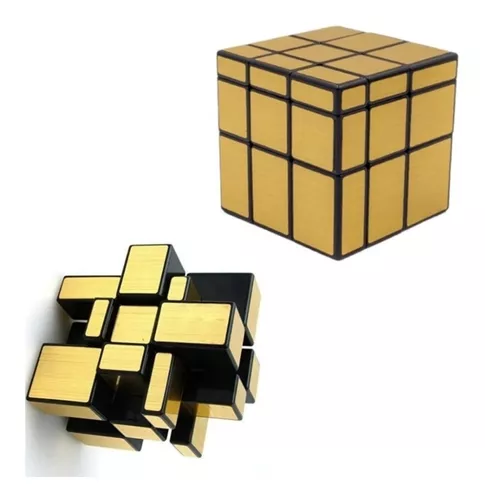 CUBO MÁGICO ESPELHADO 2X2 DOURADO