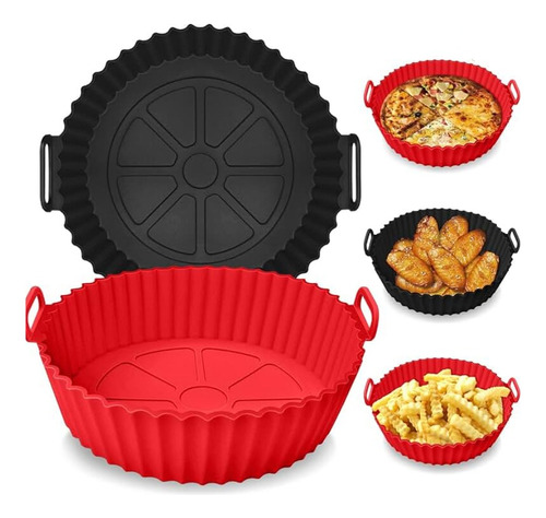 Kit 3 Forro Silicone Air Fryer Reutilizavel Antiaderente