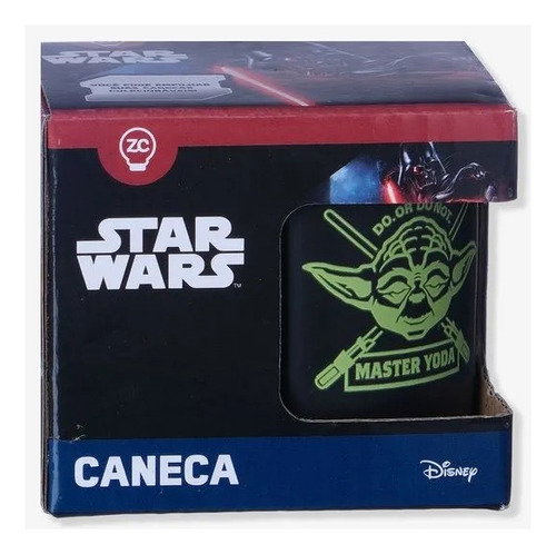Caneca Mini Tina Disney Star Wars Mestre Yoda 100cm