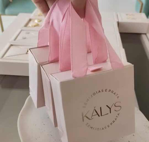 Sacola Para Joias + Caixa Com Berço Personalizado