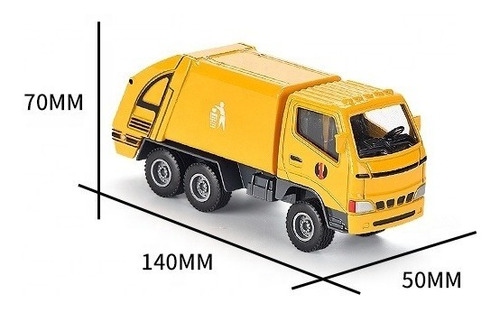 Camion Metalico Recolector De Basura De Juguete Para Niños