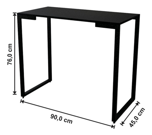 Imagen 4 de 4 de Arrimo Metal Delfos Negro Rodler