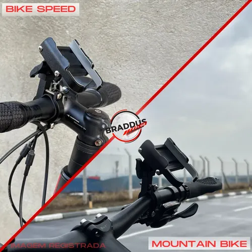 Suporte Celular Aluminio Moto Bike Articulado Giratório 360