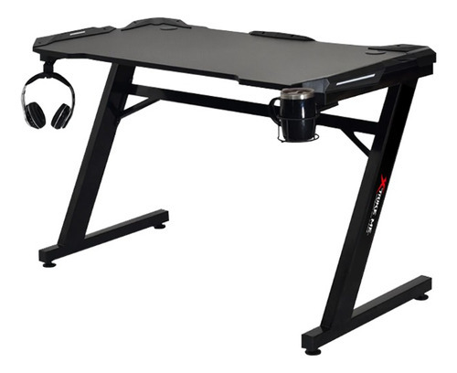 Imagen 4 de 7 de Escritorio Gaming Xtrike-me Dk-02bk Metalica Tablero Pb 15mm Color Negro