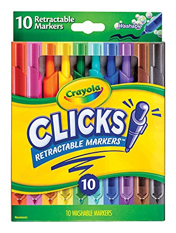 Rotuladores Lavables Crayola Con Puntas Retráctiles Clicks S