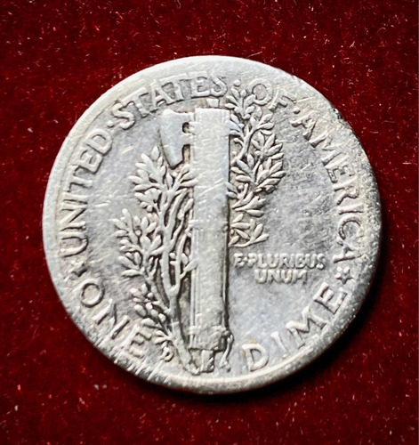 Moneda 1 Dime Estados Unidos 1935 D Km 140 Plata 0.900 (Usado)