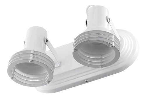 Lampara Aplique Spot Metalico Dos Luces Apto Led