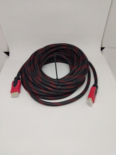 Imagen 2 de 2 de Cable Hdmi Hdmi Reforzado Longitud 10m Somos Tienda Física