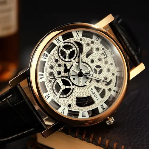 Reloj Hombre Maquinaria Visible 4 Colores
