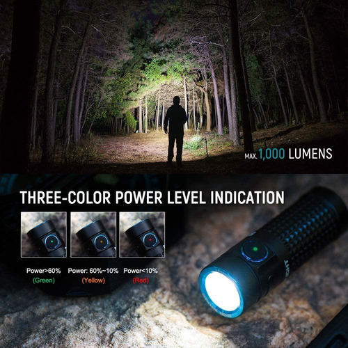 Olight S1r Ii - Linterna Edc Compacta Recargable De 1000 LĂșm