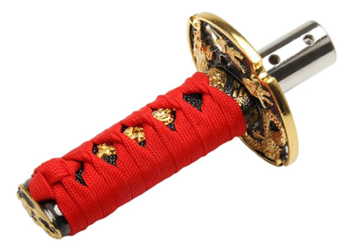 Palanca De Cambio Universal Samurai Para 10cm Negro Rojo