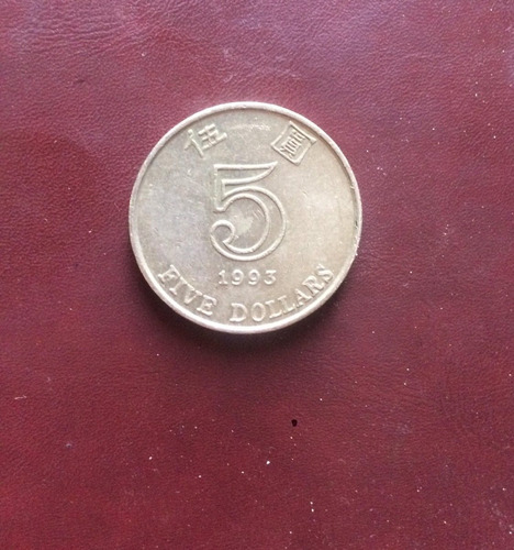 Moneda Hong Kong 5 Dolares 1993