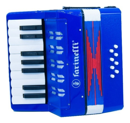 Acordeon 17 Teclas Y 8 Bajos Infantil Gran Sonido Resistente