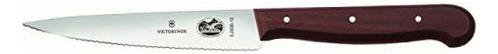 Victorinox Cuchillo De Cocina, Dentado, Rosewood, 12 Cm