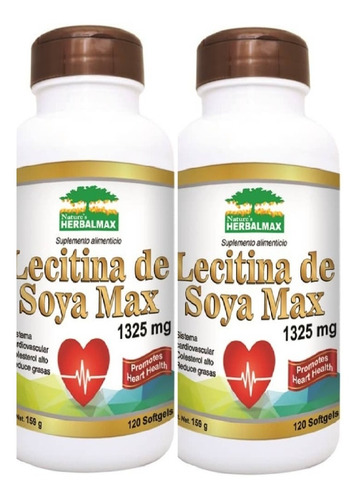 Lecitina De Soya 1325mg 240 Cápsulas Colesterol