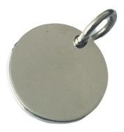 Pulsera Rolo Plata 925 Con Dije De Plata Grabado