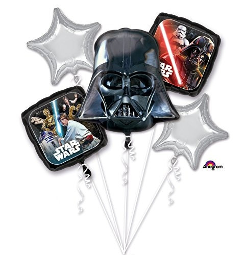 El Clsico Ramo De Globos De Star Wars, Darth Vader, Inc...