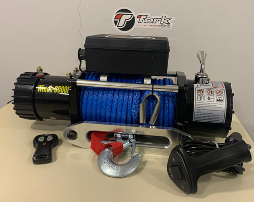 Imagem 4 de 5 de Guincho Elétrico 8000lbs Winch Cabo Kevlar Sintético