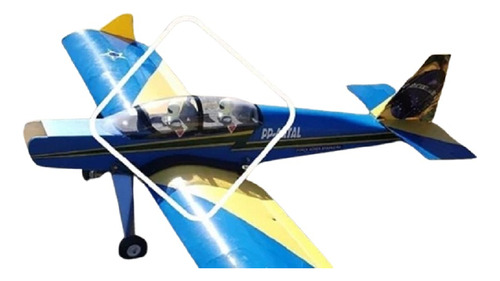 Cabine Completa Para Aeromodelo Tucano Artal + Adesivo Leme