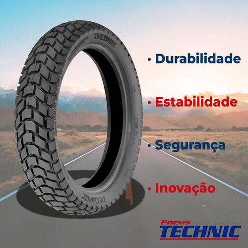 Pneu Traseiro 140-80-18 T&c Uso Com Câmara Technic